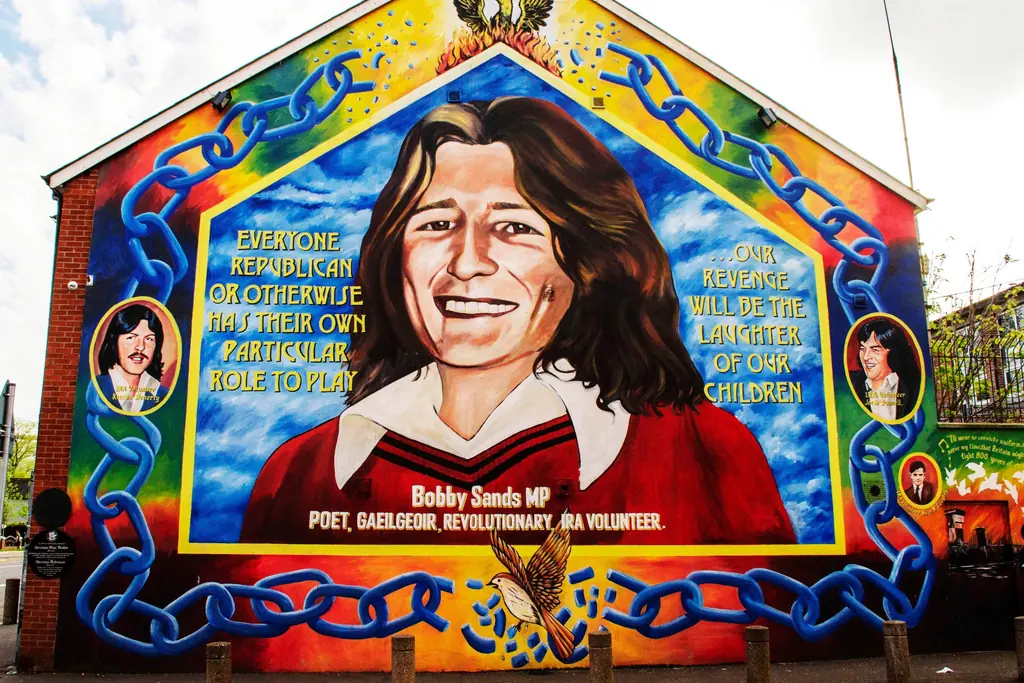 Bobby Sands mural in west Belfast