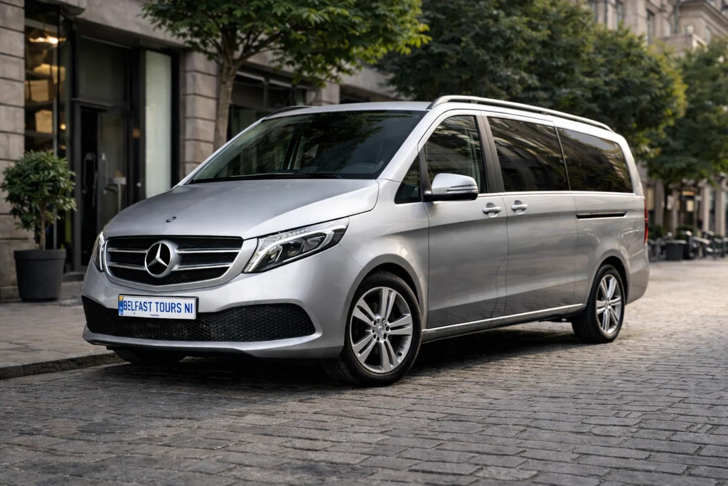 Private golf Tour transfers Northern Ireland with luxury Mercedes vehicle
