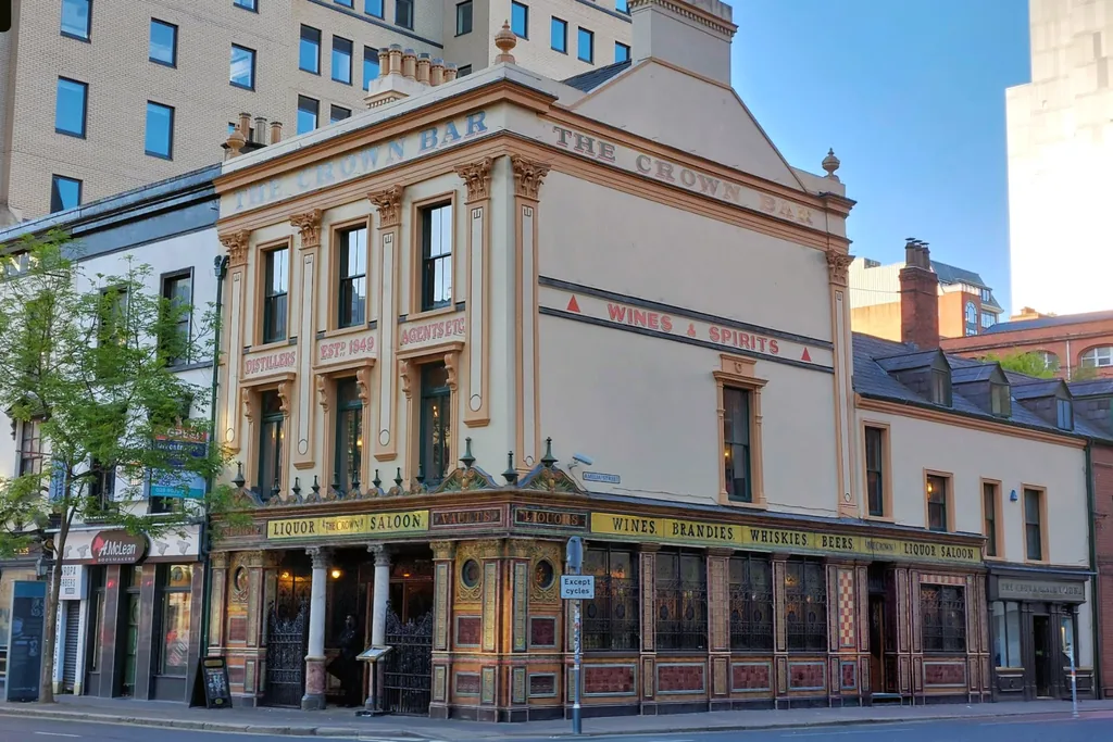 The Crown Liquor Saloon in Belfast city centre