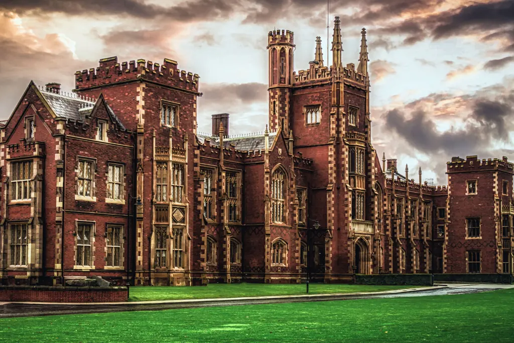 Queen’s University Belfast main Lanyon Building in Belfast