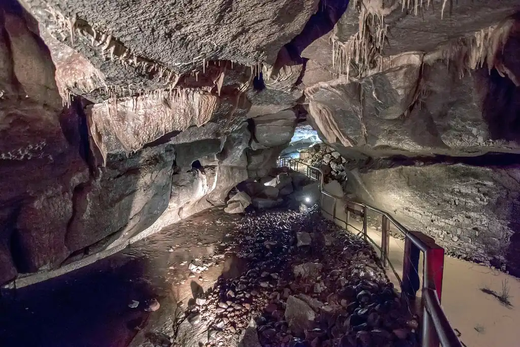 Interior of Marble Arch Caves in County Fermanagh featured on the Must-Visit Attractions in Northern Ireland