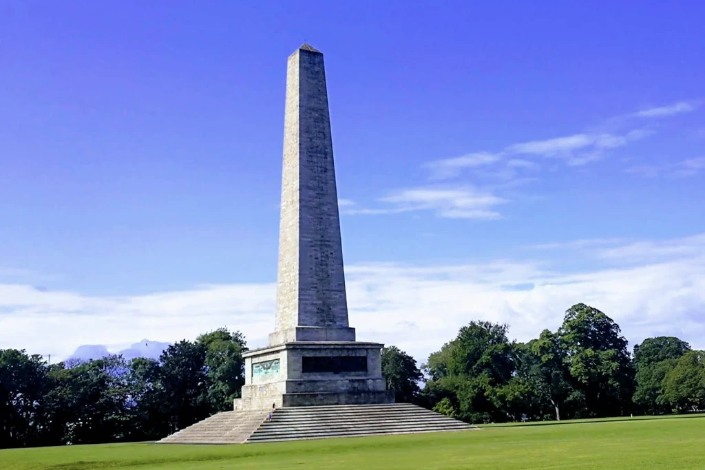 Wellington Monument in Phoenix Park Dublin on a clear day