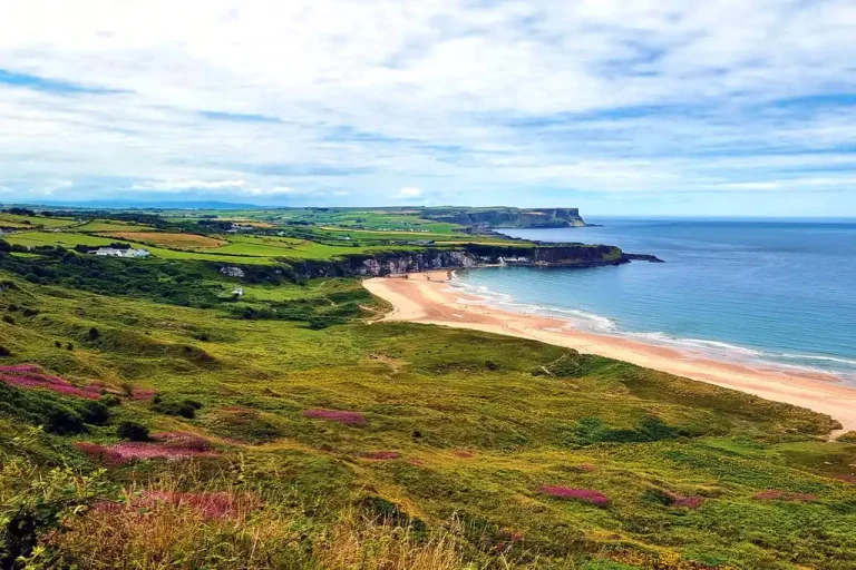 White Park Bay beach on the Causeway Coast in County Antrim