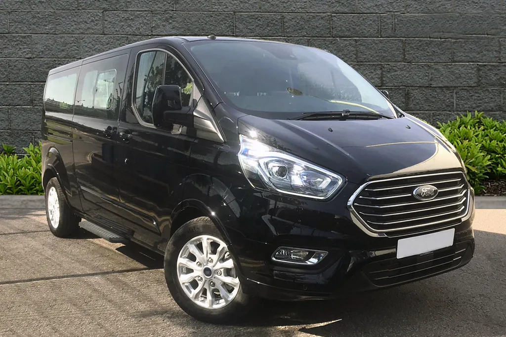 Ford Tourneo Custom used for Belfast airport transfers and group travel