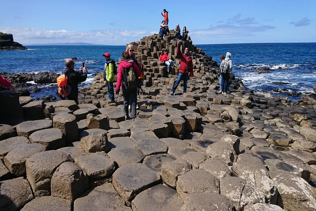 The Giant's Causeway basalt columns on the Causeway Coast